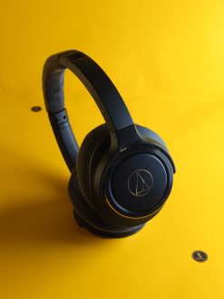 Tai nghe Audio-Technica ATH-WS660BT Vàng Đen – Nobox, không dây mạnh mẽ, âm bass sống động