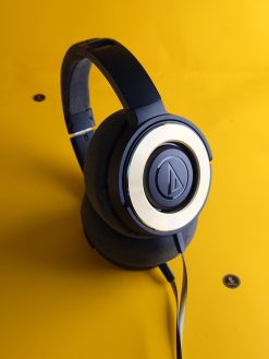 Tai nghe Audio-Technica ATH-WS550 Vàng Đen – Nobox, thiết kế nổi bật, âm trầm uy lực