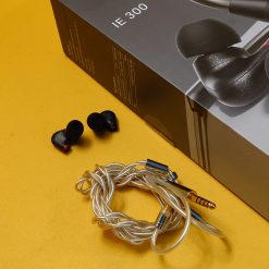 Tai nghe Sennheiser IE 300 đen cũ Fullbox kèm dây custom 4.4mm - âm thanh chi tiết, đeo thoải mái