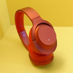 Tai nghe Sony MDR-100ABN cũ đỏ cá tính - Nobox - đã thay headband, chống ồn ANC