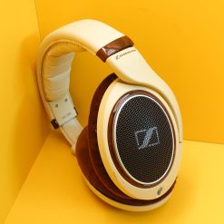 Tai nghe Sennheiser HD 598 cũ Nobox đẹp màu kem vân gỗ, chất âm giàu nhạc tính
