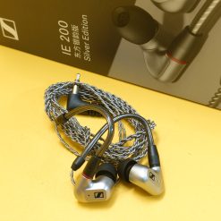 Tai nghe Sennheiser IE-200 cũ màu bạc Fullbox đẹp (Còn bảo hành) - âm thanh chi tiết, nghe nhạc tinh tế